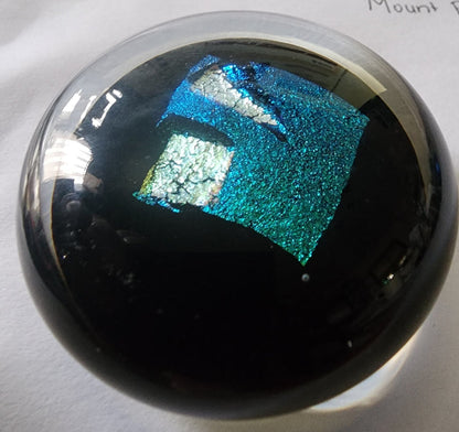 Art glass paperweight signed