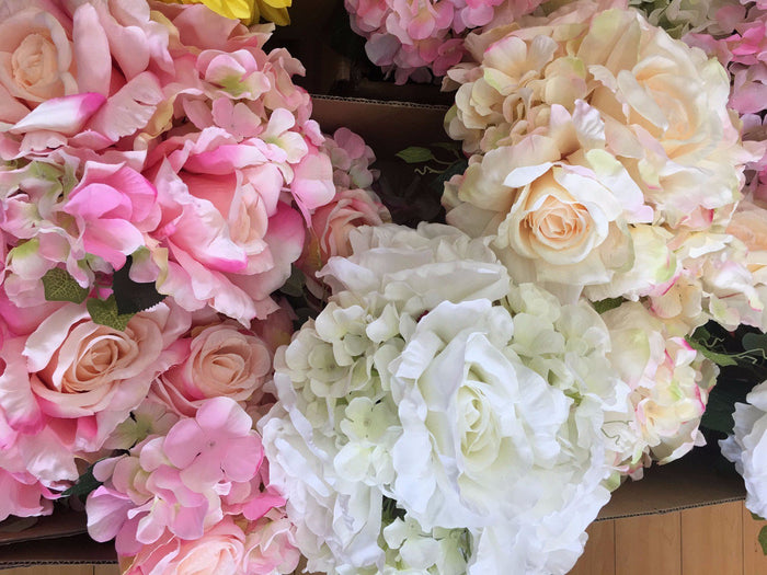 Artificial Flowers Two Tone with Stems & Leaves