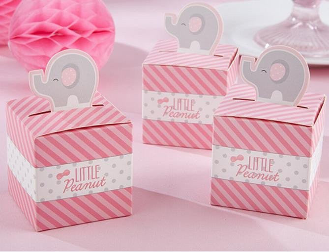Baby Shower Little Peanut Elephant Favor Boxes (12 pieces) - Americasfavors