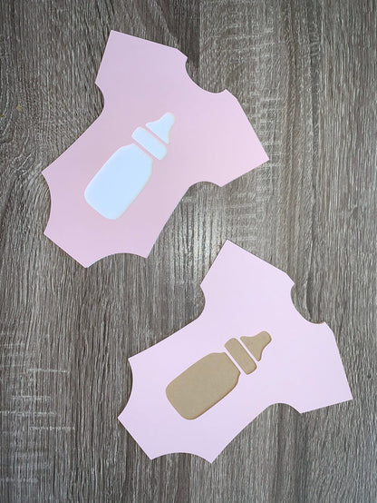 Baby Shower Onesie Diecut, Set of 6
