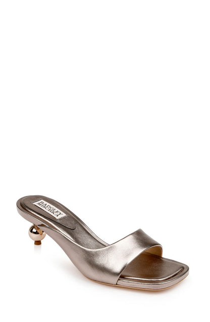 Light Bronze | Baila Asymmetrical Slide with Ball Heel