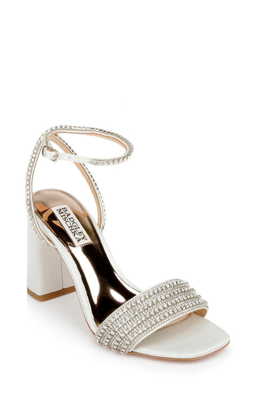 Ivory | Becca Strappy Block Heel