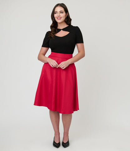Black Cutout Cotton Top