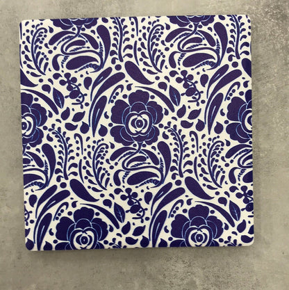 Blue Folk Coasters