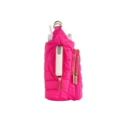Bright Pink HydroBag® Handle™ with Pink and Cream Strap