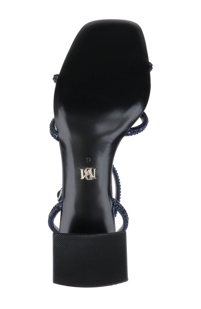 Midnight | Brisa Low Block Heeled Sandal