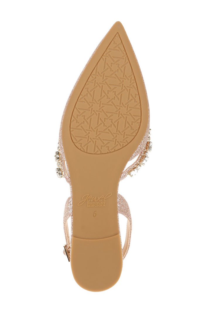 Rosegold Glitter | Camden Pointed Flat