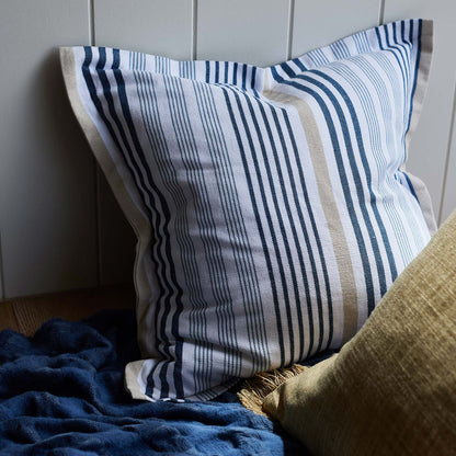 Cape Cod Blue Stripe Cushion