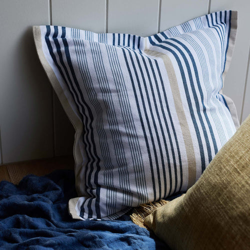 Cape Cod Blue Stripe Cushion
