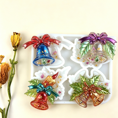 Christmas Bell Hanging Resin Mold