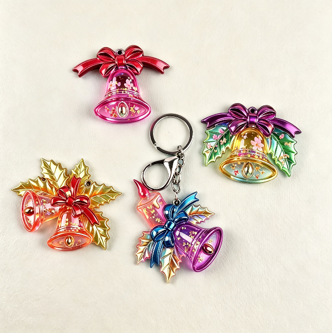 Christmas Bell Hanging Resin Mold