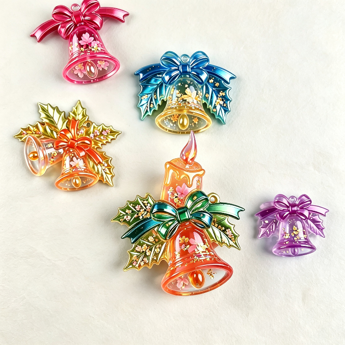 Christmas Bell Hanging Resin Mold