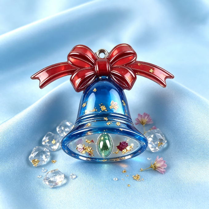 Christmas Bell Hanging Resin Mold