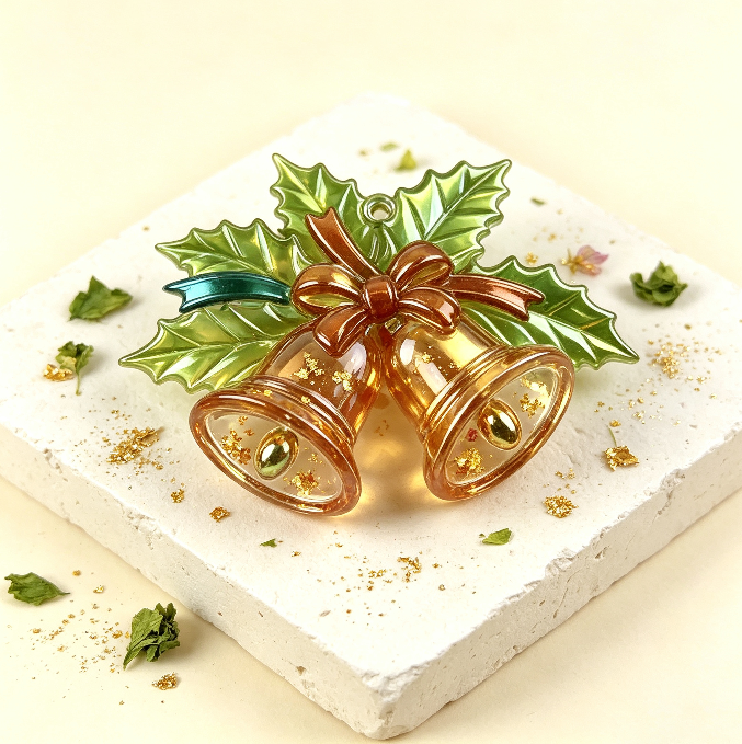 Christmas Bell Hanging Resin Mold