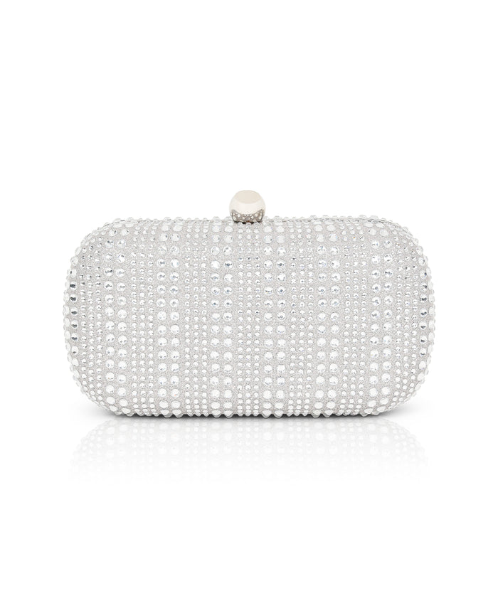 Christy Micro Glitter and Crystal Minaudiere