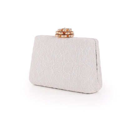 Coco Crochet Lace Minaudiere Clutch