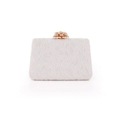 Coco Crochet Lace Minaudiere Clutch