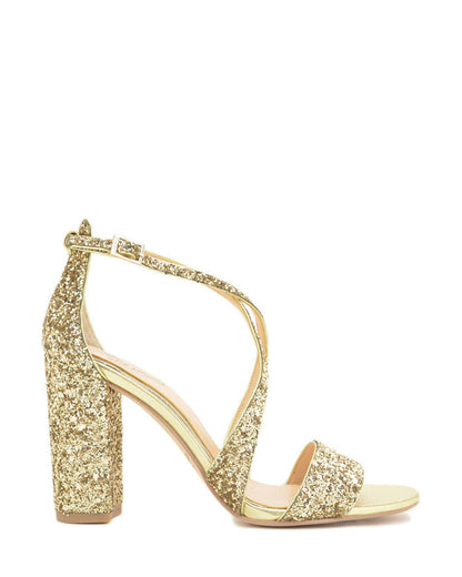 Gold | Cook Metallic Glitter Evening Shoe