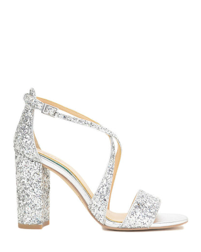 Silver | Cook Metallic Glitter Evening Shoe