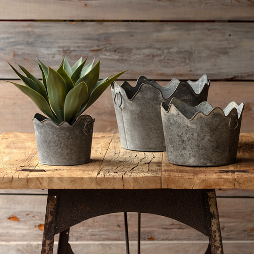 Corona Metal Planters Set/6
