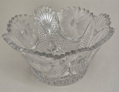 Cut glass bowl American brilliant period