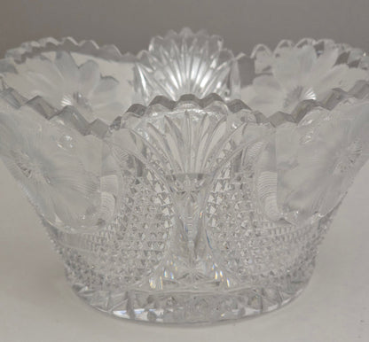 Cut glass bowl American brilliant period