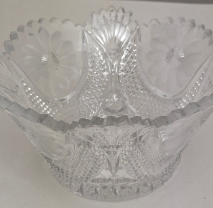 Cut glass bowl American brilliant period