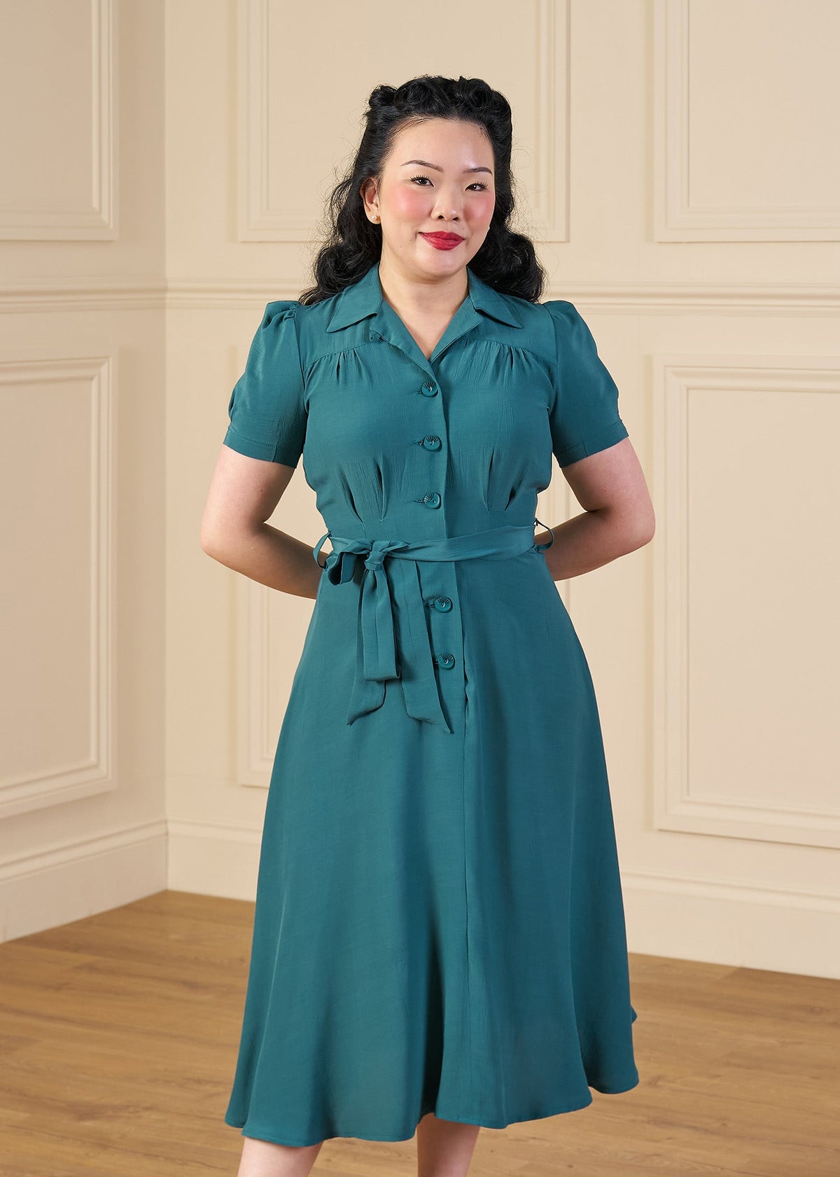 1940s Shirt-Waister Dress - Dragonfly