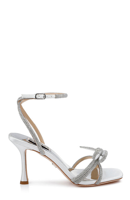 White Clear | Effie Strappy Bow Stiletto Heels