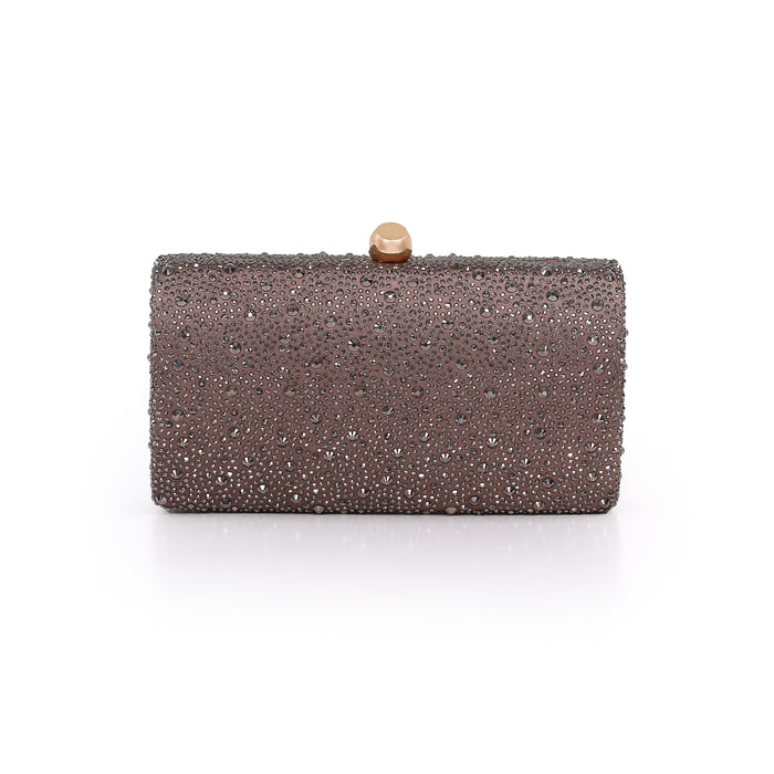 Bronze | Mix Crystal Minaudiere Front
