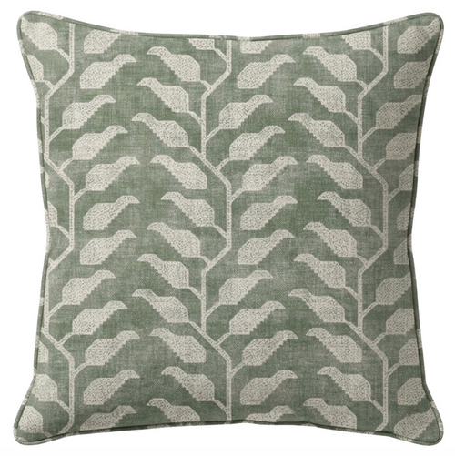 Folio Pillow Cover in Olive Green, Susan Connor Textiles