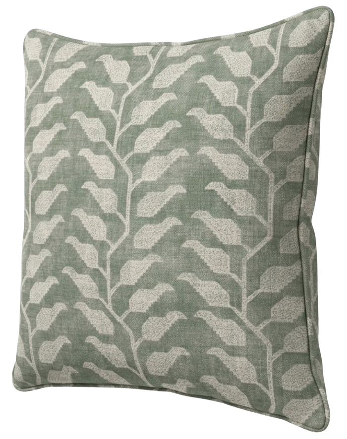 Folio Pillow Cover in Olive Green, Susan Connor Textiles
