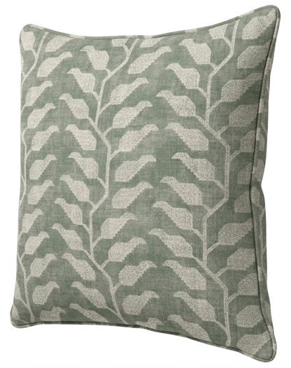 Folio Pillow Cover in Olive Green, Susan Connor Textiles
