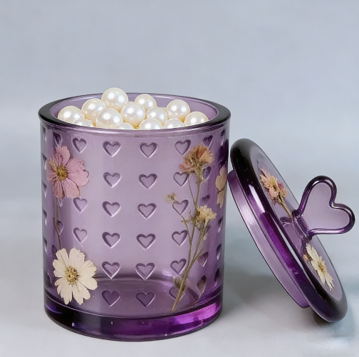 Full Heart-Shaped Storage Jar Resin Mold Set
