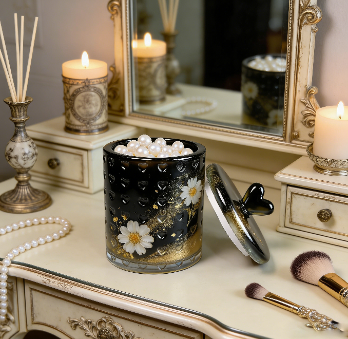 Full Heart-Shaped Storage Jar Resin Mold Set