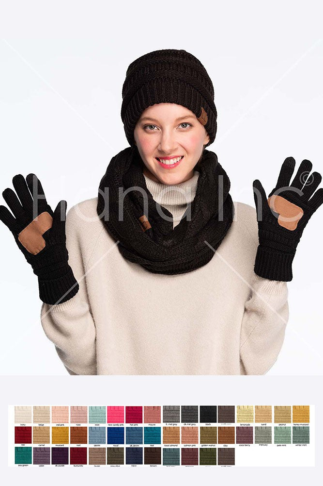 Gloves - Texting Gloves to Match "CC" Beanies