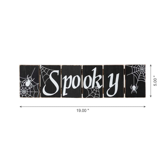 Halloween Wooden Hinged Table Signs (Spooky and Wicked)