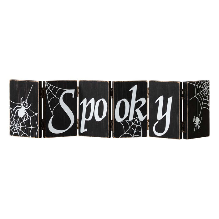 Halloween Wooden Hinged Table Signs (Spooky and Wicked)