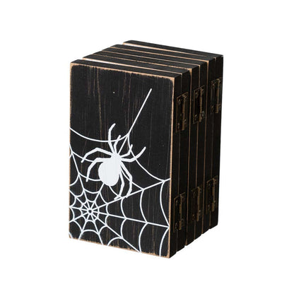 Halloween Wooden Hinged Table Signs (Spooky and Wicked)
