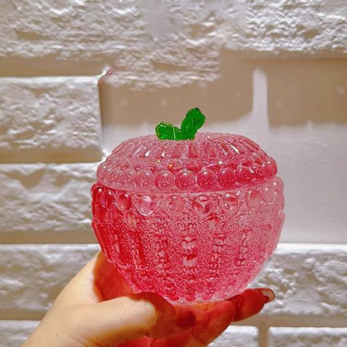Handmade Diamond Apple Storage Jar Ornament Resin Molds