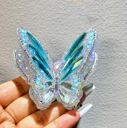 Handmade Diamond Large Double-Layer Butterfly Ornament Resin Mold