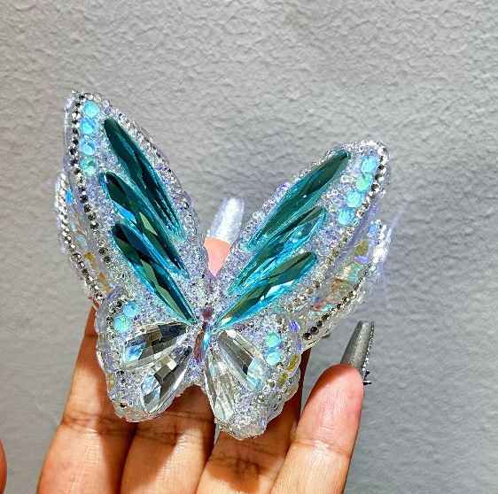 Handmade Diamond Large Double-Layer Butterfly Ornament Resin Mold