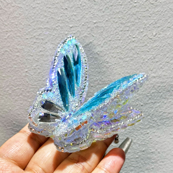 Handmade Diamond Large Double-Layer Butterfly Ornament Resin Mold