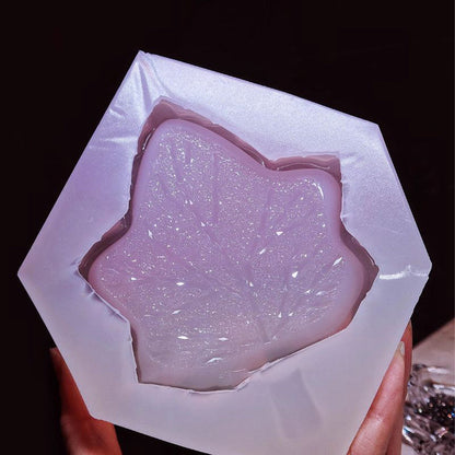 Handmade Diamond Maple Leaf Tray Resin Mold