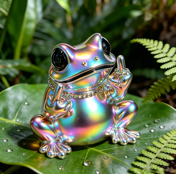 Handmade Shiny Cheeky Frog Ornament Resin Mold