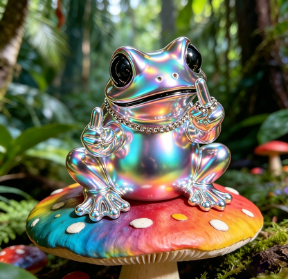 Handmade Shiny Cheeky Frog Ornament Resin Mold