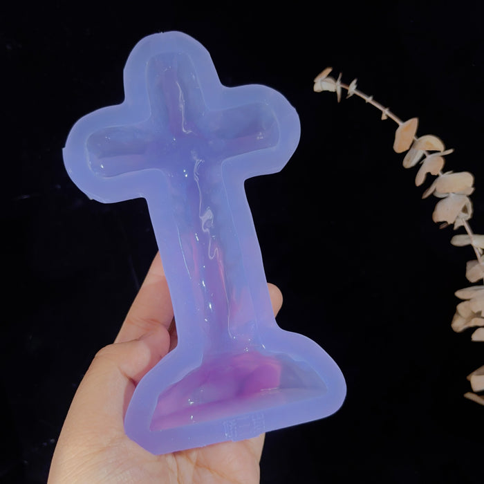 Handmade Water Ripple Cross Ornament Resin Mold