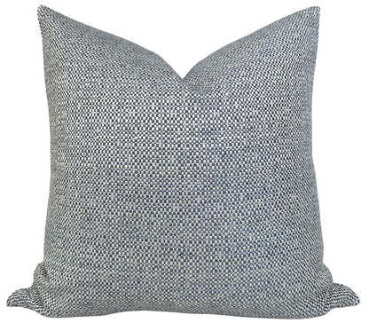 Harbor Weave Pillow Cover in Indigo, Indoor Outdoor Pillows