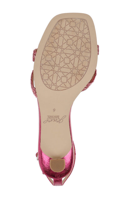 Met Pink | Hayzel Metallic Kitten Heel Sandal