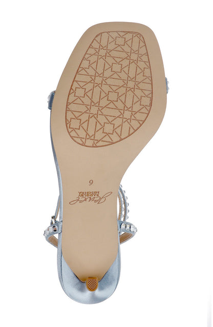 Powder Blue | Hosana Sexy Stiletto with Gemstone-Studded Wraparound Strap